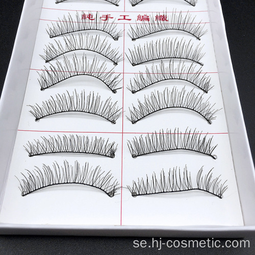 3 olika stilar Koreanska PBT fiber koreanska silke false eyelashes 10pairs / box